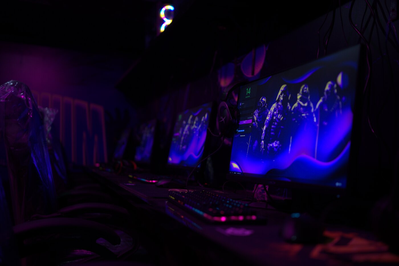 Ergonomic gaming chairs at Arcadium private gaming room Karachi